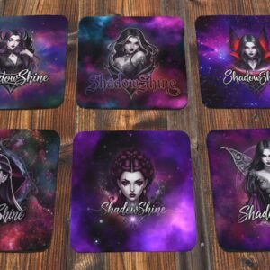 Coaster Set 6piece ShadowShine Vampiresses