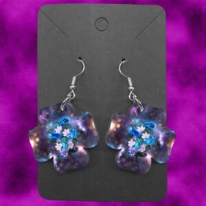 Clover Wooden Flower Ear Rings (Various Options)