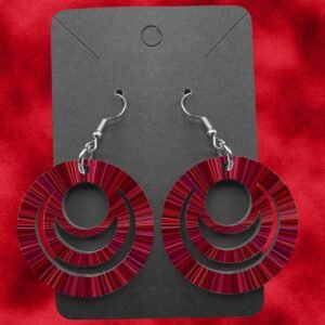 Hoops Wooden Ear Rings Warp (Various Options)