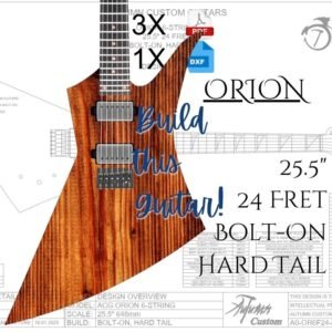 Orion 6 String Bolt-on Hard Tail Guitar Plan - Various Options Available